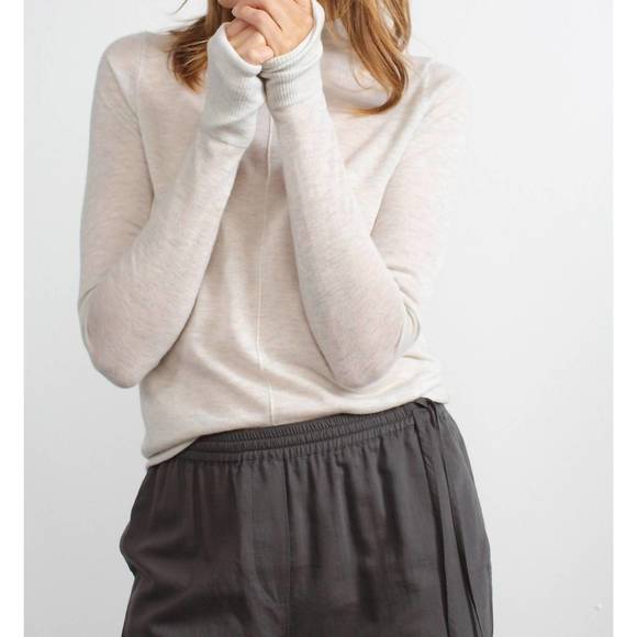 NEW HUMANOID langdon wool top in cloud - Picture 3 of 5